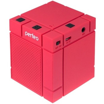 Портативная колонка с Bluetooth Perfeo XBass-Box Red (AUX, громкая связь, аккумулятор)