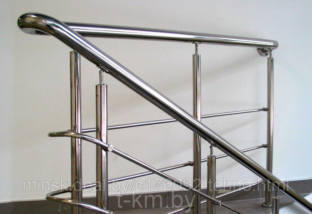 Перила для лестниц из нержавеющей стали - фото 1 - id-p54821126