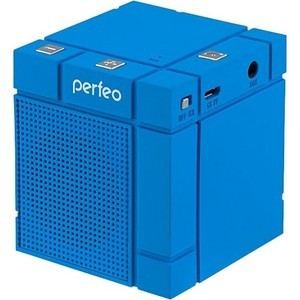 Портативная колонка с Bluetooth Perfeo XBass-Box Blue (AUX, громкая связь, аккумулятор) - фото 1 - id-p54825684