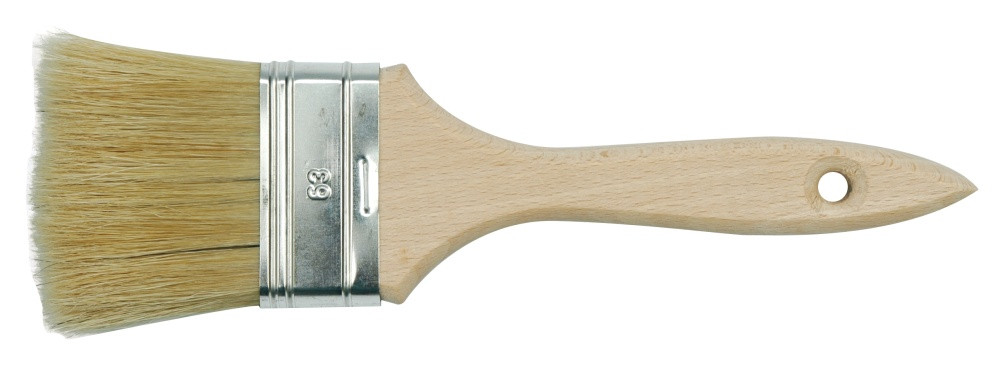 Кисть флейцевая VOREL 76 мм деревянная ручка - фото 1 - id-p54827603