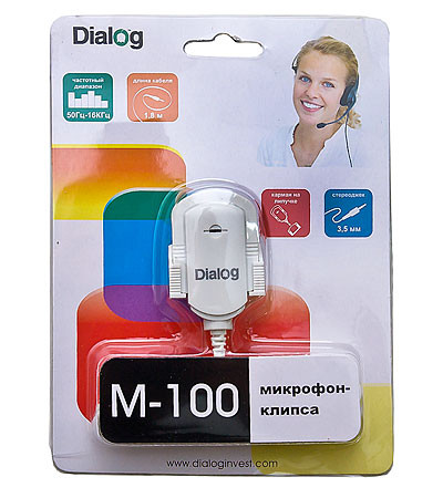 Микрофон-клипса для крепления на монитор Dialog M-100W - фото 4 - id-p54862773
