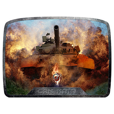 Игровой коврик для мыши Dialog PGK-10 Tank 430x320x3 мм - фото 1 - id-p54915792