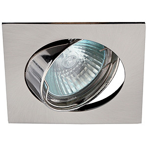 Светильник KL2A SN ЭРА литой квадрат пов. MR16,12V/220V, 50W 50W сатин никель