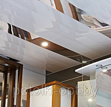Реечный потолок "Албес" белый жемчуг (S-дизайн)
