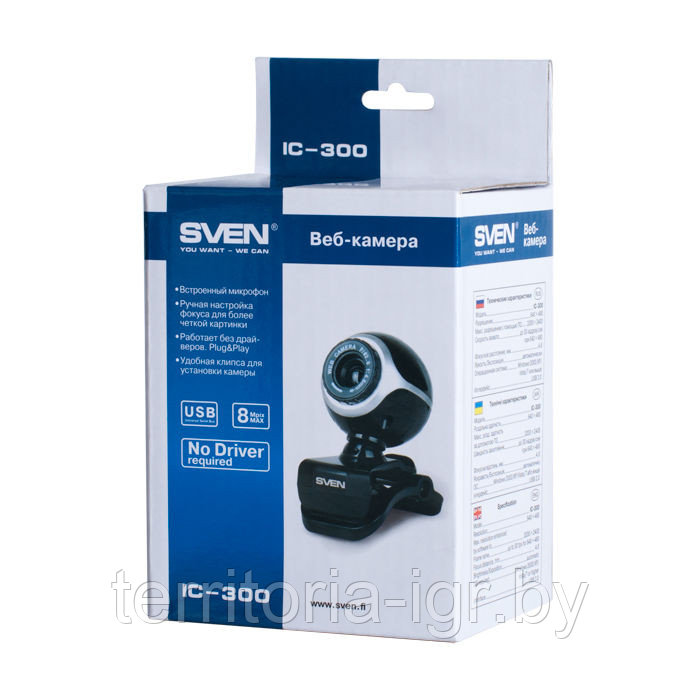 Веб-камера IC-300 SVEN - фото 1 - id-p54960258