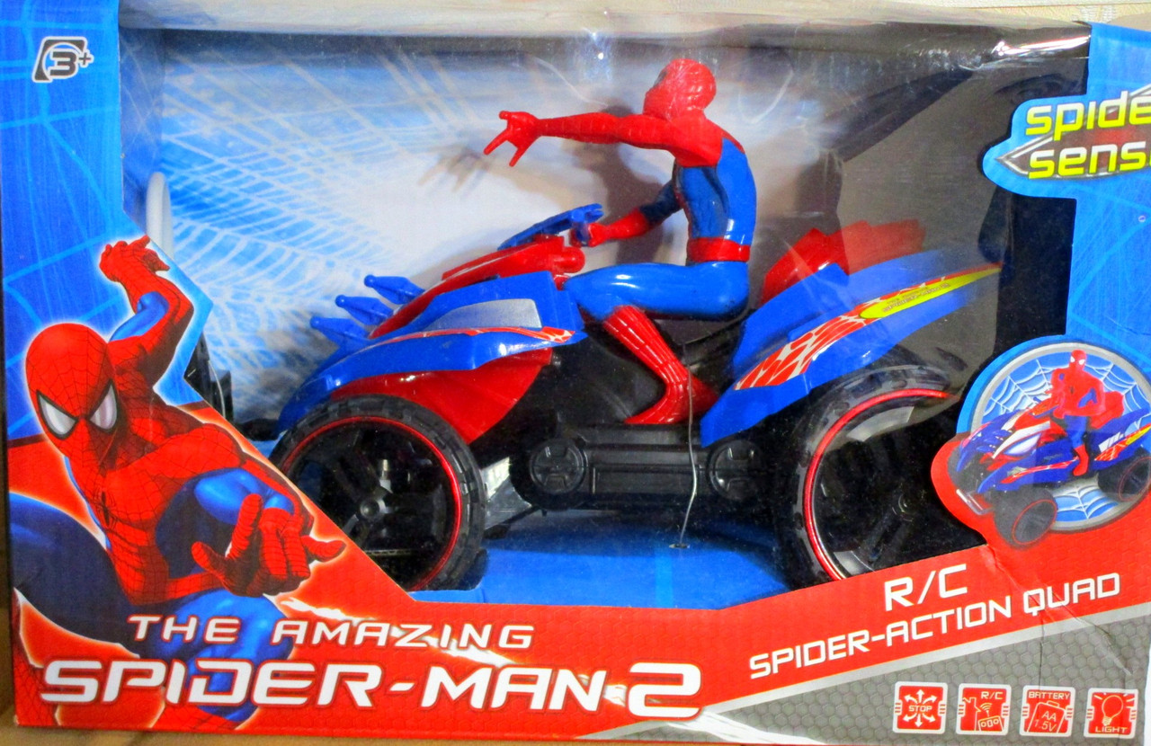 Радиоуправляемый квадроцикл+свет Spiderman человека паука арт.3268 - фото 3 - id-p54970951