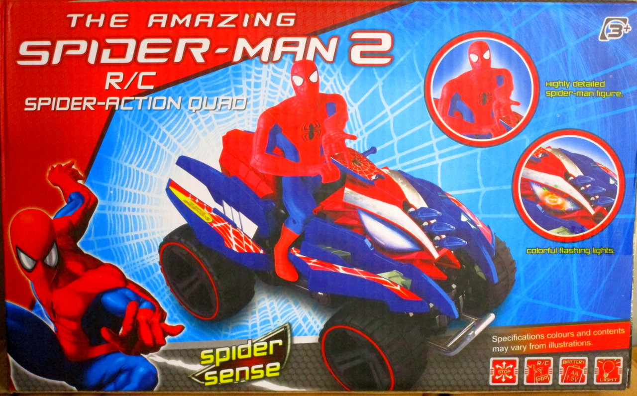 Радиоуправляемый квадроцикл+свет Spiderman человека паука арт.3268 - фото 5 - id-p54970951