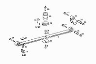 Лист коренной передней двухлистовой рессоы для MB 207-310