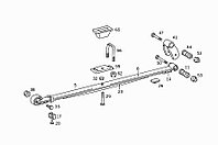 Рессора задняя трехлистовая для MB 207-310 в сборе
