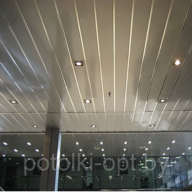 Реечный потолок "Албес" металлик (немецкий дизайн)
