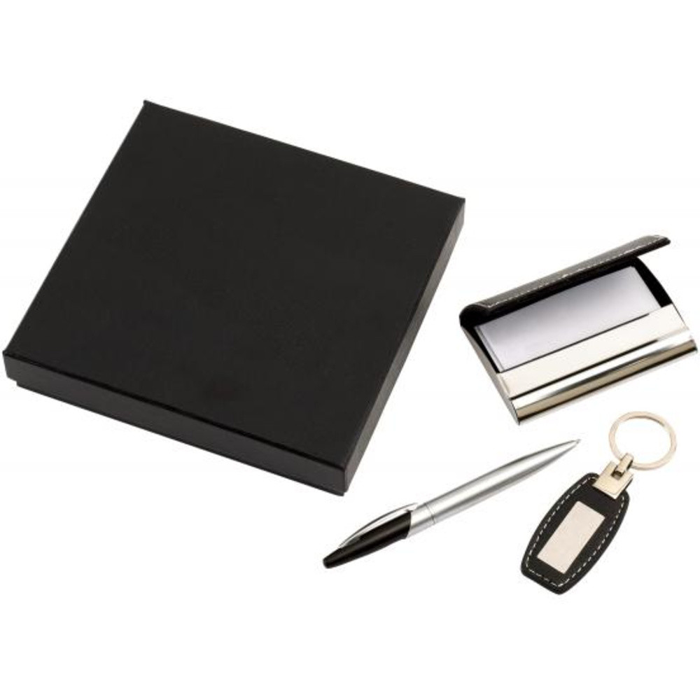 Набор Excellence шариковая ручка, футляр для визиток, брелок в подарочной коробке - фото 2 - id-p23463460