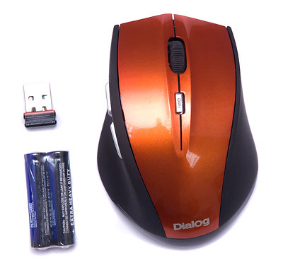 Оптическая беспроводная мышка Dialog Katana MROK-17U Orange