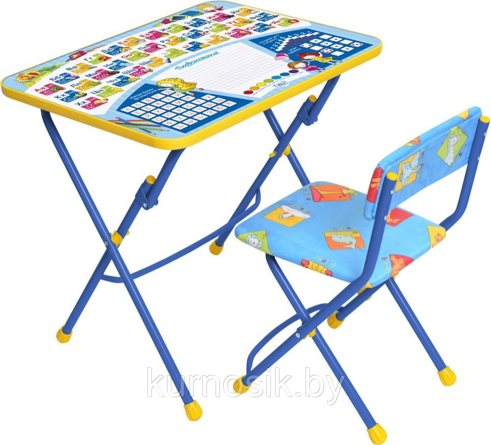 Набор детской мебели Ника «КУ1» Первоклашка синий - фото 1 - id-p11530539