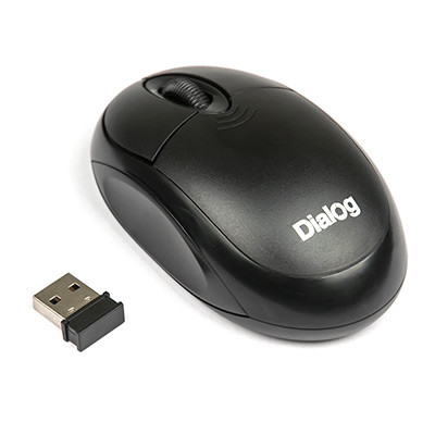 Оптическая беспроводная USB мышь Dialog MROP-00U Black - фото 2 - id-p55098585
