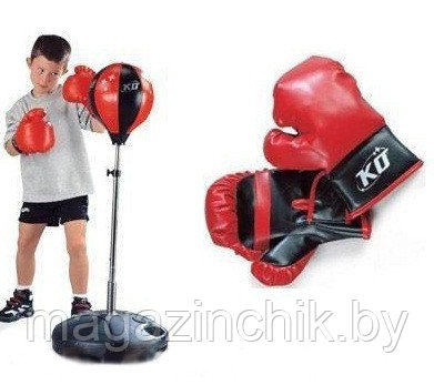 Груша для бокса напольная до 120 см + боксерские перчатки, набор для бокса 143881 - фото 1 - id-p55101589