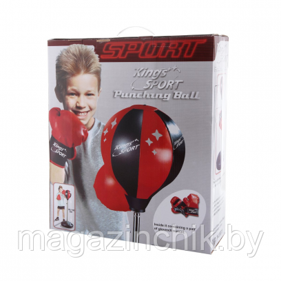 Груша для бокса напольная до 120 см + боксерские перчатки, набор для бокса 143881 - фото 2 - id-p55101589