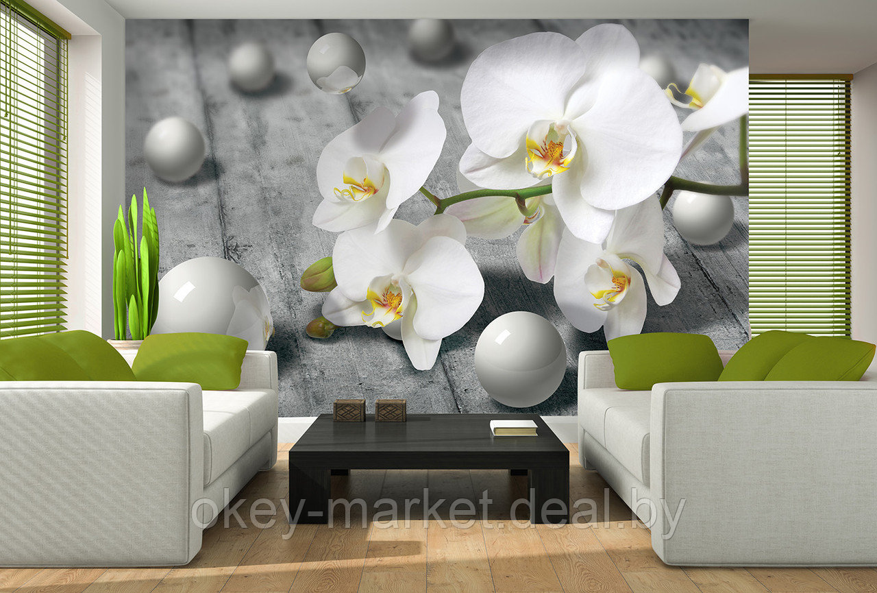 Фотообои Орхидея на кухне