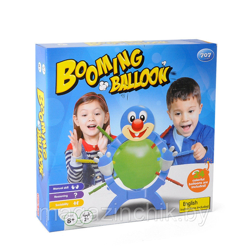 Настольная игра Boom Boom Balloon 24 шарика в комплекте,  аналог SPIN MASTER 34183