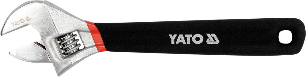 Ключ разводной с обрезиненной ручкой 200мм, YATO YT-21651, фото 2