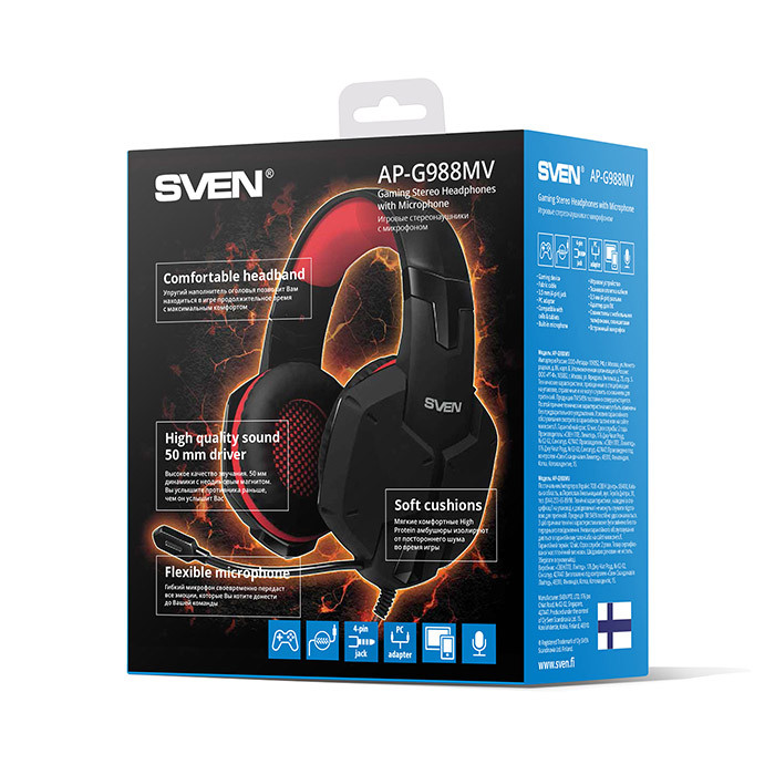 Игровая гарнитура SVEN AP-G988MV - фото 6 - id-p55194979