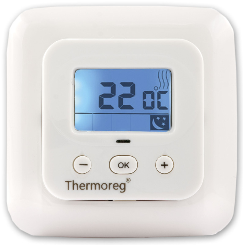 Терморегулятор для теплого пола Thermoreg TI-900 белый (Швеция), фото 1