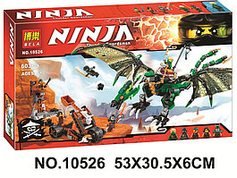 конструктор ниндзяго bela 10526 аналог LEGO Ninjago 70593 Зелёный Дракон