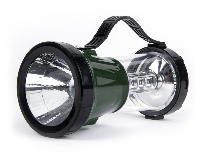 Аккумуляторный кемпинговый фонарь SmartBuy SBF-45-G 2 в 1 1Вт+17LED, зеленый, cолнечная батарея - фото 1 - id-p55199831