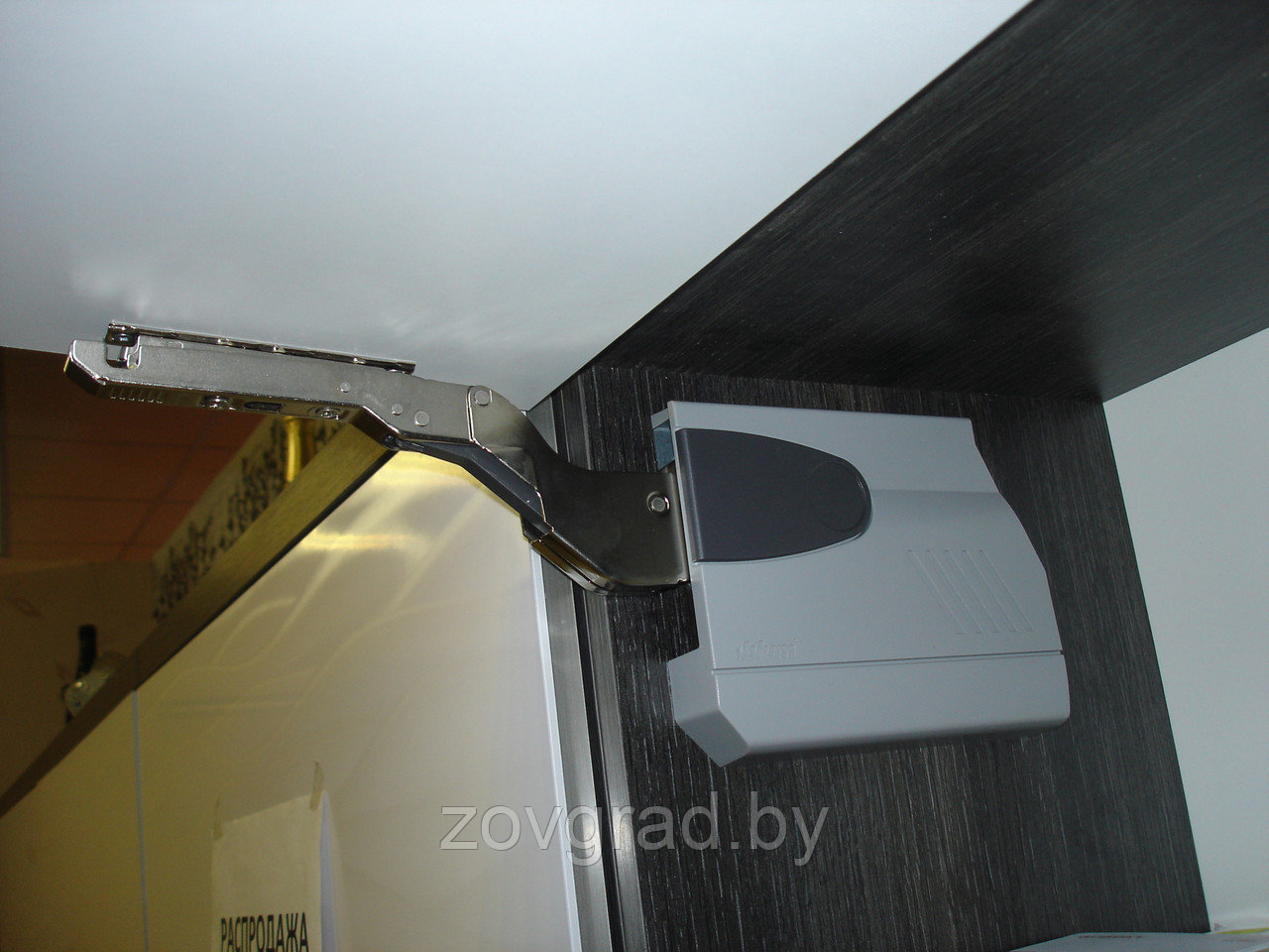 Кухня черно белая из пластика с эффектом 3D - фото 3 - id-p3247434