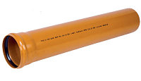 Труба ПВХ (Ostendorf) диаметр 110 мм 1 метр (оранжевая)