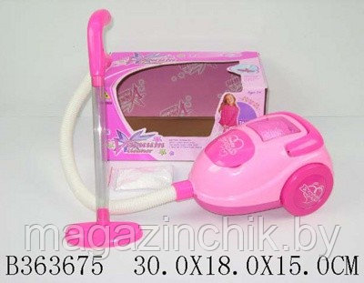 Детский игрушечный пылесос Vacuum Cleaner 2008 розовый, свет, звук