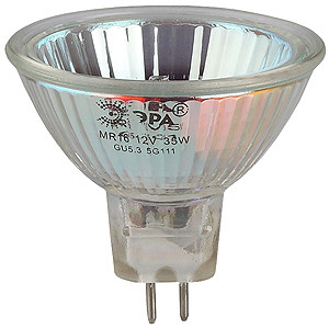 Лампа галогенная ЭРА GU5.3-MR16-35W-12V-CI (10/200) - фото 1 - id-p55247329