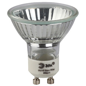 Лампа галогенная ЭРА GU10-JCDR (MR16)-50W-230V (10/200)