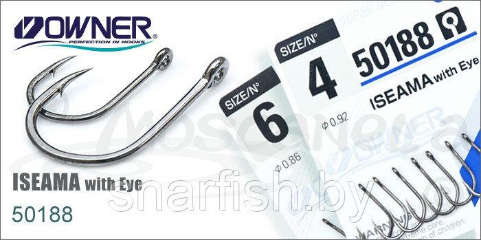 Крючки Owner ISEAMA With Eye 50188 в ассортименте