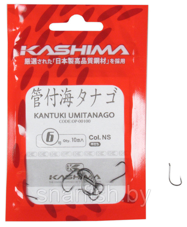 Крючок одинарный Kashima KANTSUKI UMITANAGO в ассортименте - фото 1 - id-p73103457