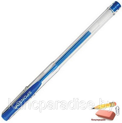 Ручка гелевая Sponsor SGP01, 0,5 мм., синяя - фото 1 - id-p55251803