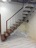 Ограждения внутридомовых лестниц на металлическом косоуре, фото 5