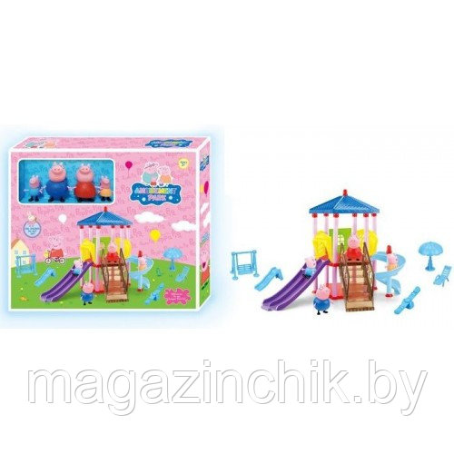 Игровой набор Игровая площадка Свинки Пеппы Peppa Pig, 4 фигурки, PP6044 - фото 3 - id-p55259567