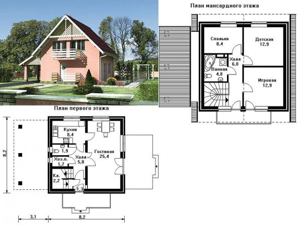 Архитектурное проектирование одноэтажных домов - фото 1 - id-p55259702
