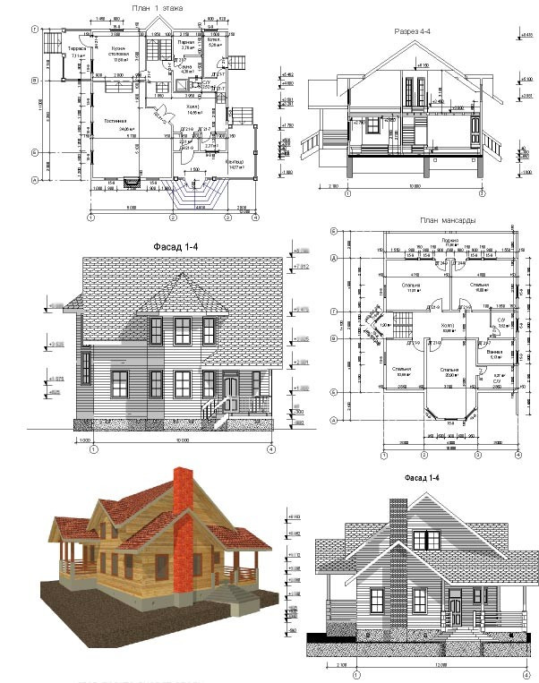 Услуги по архитектурному проектированию домов коттеджей - фото 3 - id-p55260008