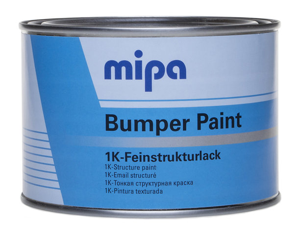 MIPA 246800001S Bumper Paint 1K Структурная краска для бампера черная 0,5л, фото 2