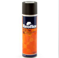 REOFLEX RX E-03/520 BL Эмаль акриловая аэрозоль Acryl Top Spray черный мат 520мл, фото 2