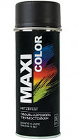 MAXI COLOR 0008MX Эмаль-аэрозоль термостойкая черная 400мл