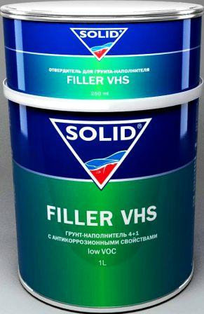 SOLID 332.1503 FILLER VHS LowVoc грунт серый 4+1 1,25л, фото 2