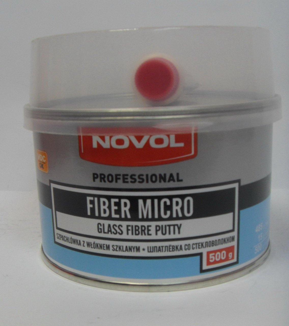 NOVOL 1231 Шпатлёвка со стекловолокном Fiber micro 0,5кг - фото 1 - id-p55409803