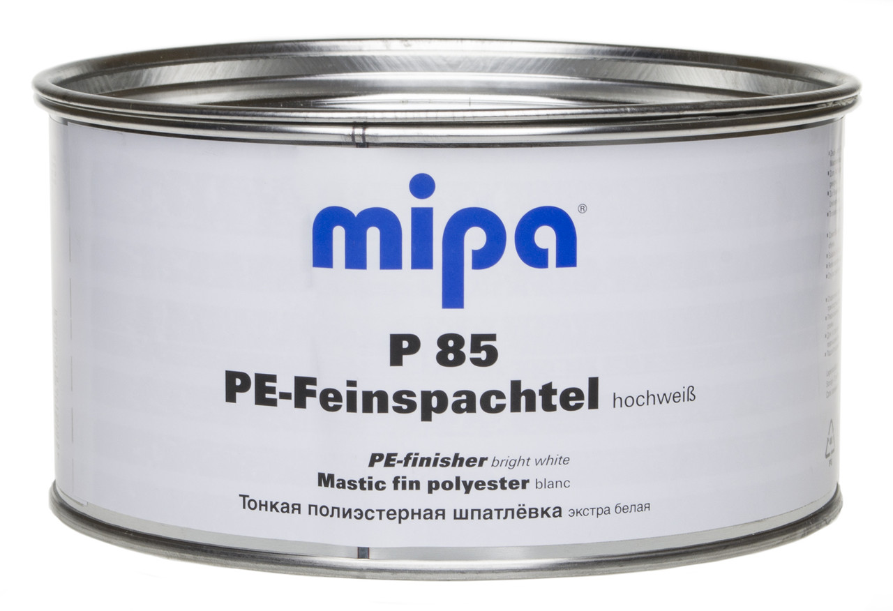 MIPA 288320000 P 85 PE-Feinspachtel Шпатлевка тонкая очень белая 2кг - фото 1 - id-p55409882