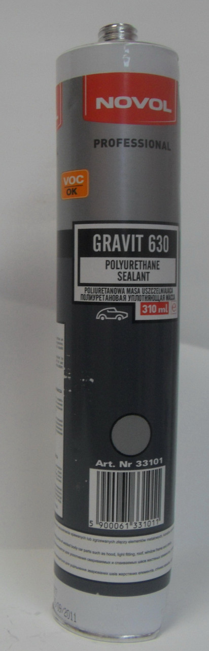 NOVOL 33101 GRAVIT 630 Клей-герметик полиуретановый 310мл серый - фото 1 - id-p55410252