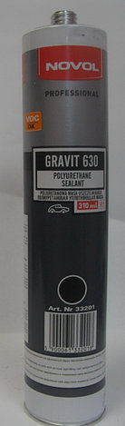 NOVOL 33201 GRAVIT 630 Клей-герметик полиуретановый 310мл черный, фото 2