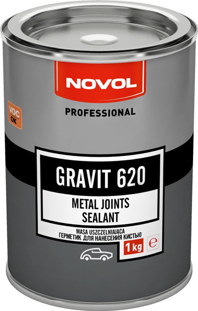 NOVOL 33109 GRAVIT 620 Герметик серый 1кг для нанесения кистью - фото 1 - id-p55410255