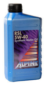 Моторное масло ALPINE 0100141 RSL 5W-40 1л, фото 2