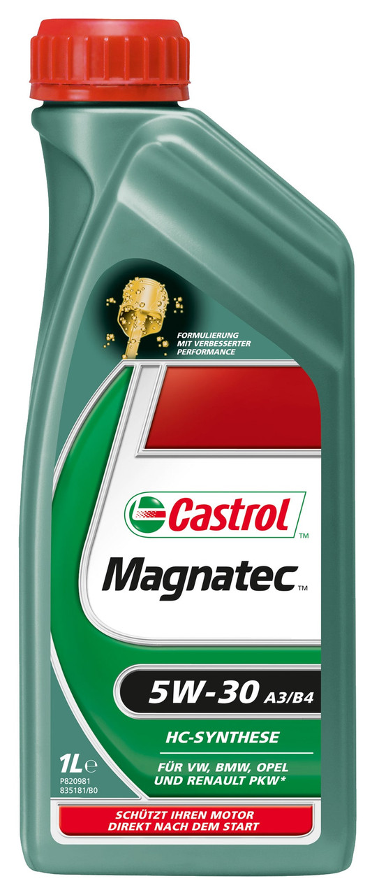 Моторное масло CASTROL 15C926 Magnatec 5W-30 A3/B4 DUALOCK 1л